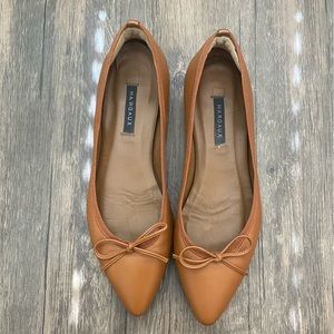 Saddle brown Margaux the pointe flats